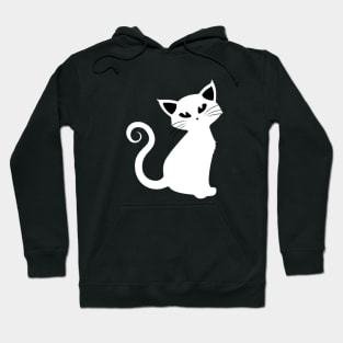 Black cat white - Catshirt - Catslover - Vegan - Kawaii - gift idea Hoodie